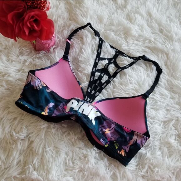 PINK Victoria's Secret Strappy Back Push Up Bra - Picture 2 of 13